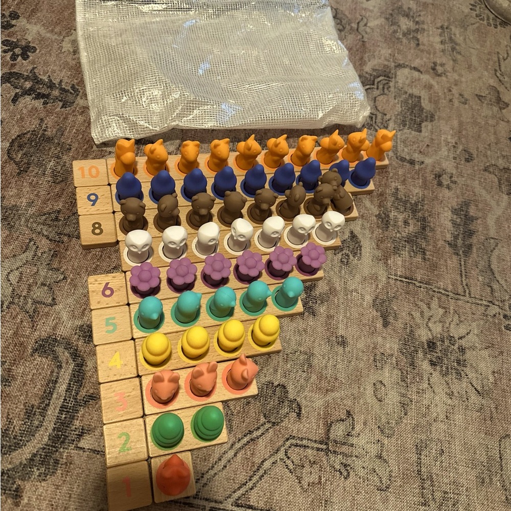 Lovevery Toys - Montessori Math Bars & Number Tiles